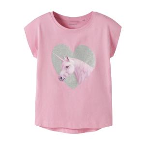 name it mini Sommer T-Shirt NkfVOTIA rosa Glitter