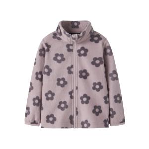 name it Mädchen Fleecejacke mit Blumen in rosa nmnSpektra