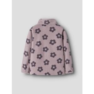 name it Mädchen Fleecejacke mit Blumen in rosa nmnSpektra
