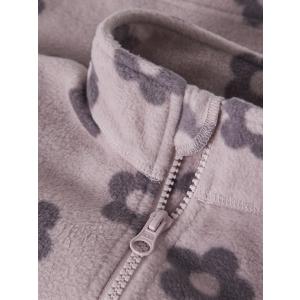 name it Mädchen Fleecejacke mit Blumen in rosa nmnSpektra