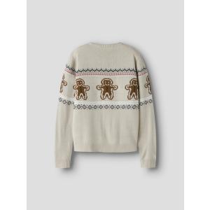 name it Strickpullover Winter Weihnachtspulli Lebkuchenmänner nknRISMAS Peyote