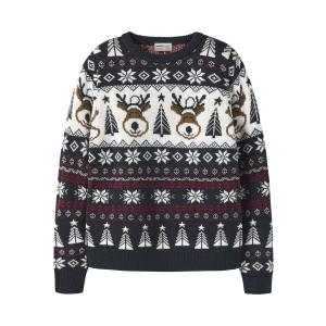 name it Strickpullover Winter Weihnachtspulli nknRISMAS Dark Sapphire