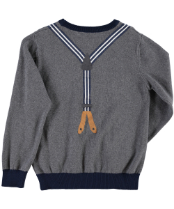 name it Strickpullover Hosenträger Palle grau