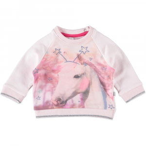 bfc babyface Baby Sweatshirt rosa mit Pferd 8430