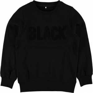 name it warmes Jungen Sweatshirt nitCOLOR Black 122/128