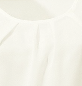 Topo festliche Chiffon Bluse mit transparenten Ärmeln wollweiß Gr. 176