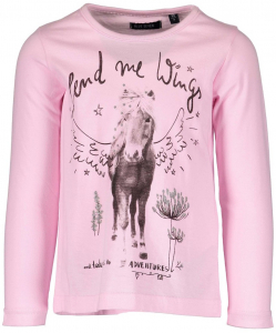 blue seven Mädchen Langarm Shirt mit Pegasus 750563 Rosa Gr. 92