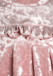 blue seven Samtkleid hellrosa 773549