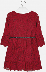 mayoral festliches Spitzenkleid 7930 Rot Gr. 157 158