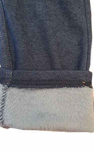 Topo warm gefütterte Thermo Jeggings Denim Blau 686