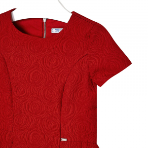 mayoral festliches Jacquard Kleid 7928 Rot Gr. 157
