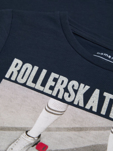 name it Mädchen Langarmshirt nkfOLINE Skatergirl Gr. 122/128