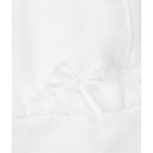 Döll Mädchen Sonnenhut mit Nackenschutz Leinen Weiß Gr, 51