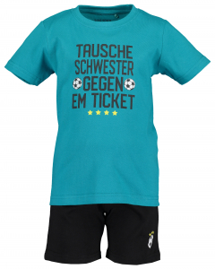 Blue Seven Sport Set Deutschland Fussball Fan Shirt + Shorts Blau 827039