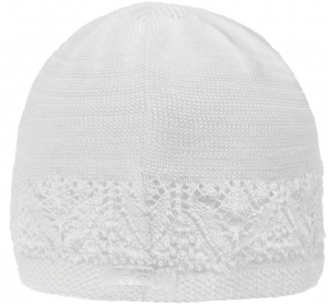 Döll Baby Mädchen Strickmütze mit Straßsteinen 50107 Weiß