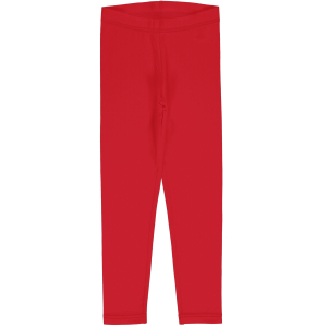 maxomorra lange rote Leggings GOTS Ruby/Scary