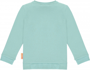 Steiff Sweatshirt mit Quietsche Bär einfarbig Eisblau 6047