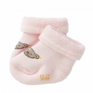 Steiff Vollfrottee Socken Geschenkkarton Baby in Box rosa