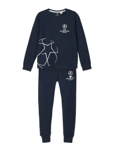 name it Fußball Pyjama 2 teiliger Schlafanzug Champions League nkmUEFA Dunkelblau Gr. 116