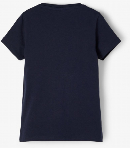 name it Mädchen T-Shirt mit NASA Logo Dunkelblau