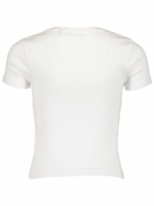 BLUE SEVEN Ripp Shirt Kurzarm Weiß 502683