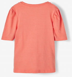 name it Mädchen Sommer Shirt Vivaldi einfarbig Persimmon