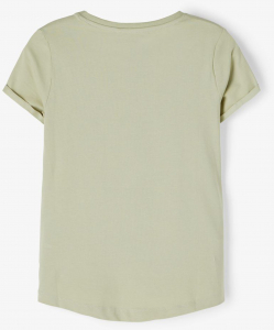 name it Mädchen Sommer T-Shirt nkfVIX Green Gr. 122/128