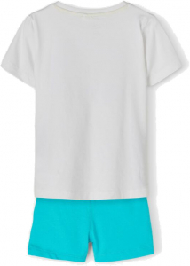 name it 2 teiliges Sommer Set = Shirt + Shorts nmmZHARKON Weiß Gr. 86