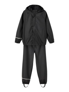 name it Regenset nknDRY Jacke + Bundhose in schwarz