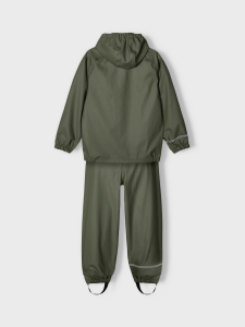 name it Regenset nknDRY Jacke + Bundhose Thyme