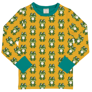 maxomorra Langarmshirt mit Fröschen Top LS FROG