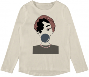 name it Mädchen Langarmshirt nkfVIX Whitecap Gray Gr. 116
