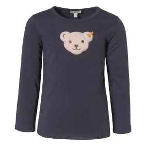 Steiff Langarmshirt mit Quietsche Bär Navy (nachtblau) Gr. 116
