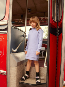 name it Sweatkleid mit Kapuze Pastell-Lila nkfNUKKA Gr. 116
