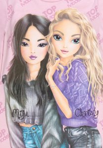 Top Model Langarmshirt mit Miju und Christy 85066 in rosa Gr. 152