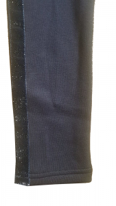 Topo gefütterte ThermoLeggings mit Glitzerstreifen Galon Blau