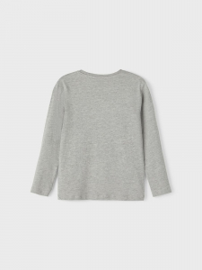 name it Jungen Langarm Shirt King grau
