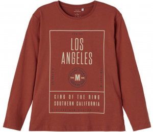 name it Jungen Langarm Shirt nkmVAGNO Chili Oil Los Angeles Gr. 116