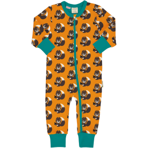maxomorra Schlafstrampler mit Eichhörnchen Romper SQUIRREL Gr. 74/80