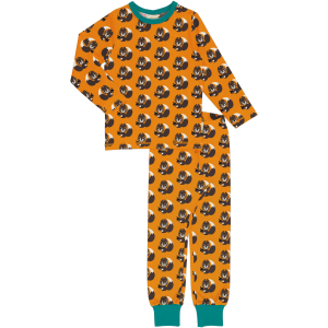 maxomorra Schlafanzug mit Eichhörnchen Pyjama SQUIRREL Gr. 98/104