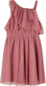 name it festliches Tüllkleid Oneshoulder nkfOALLY Deco Rose