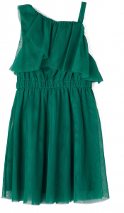 name it festliches Tüllkleid Oneshoulder nkfOALLY Grün