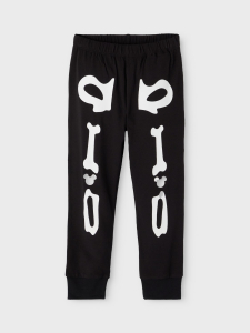 name it Skelett Pyjama 2 teiliger Schlafanzug nmmMICKEY in schwarz