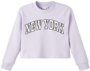 name it Mädchen Short Sweatshirt nkfOKA Purple Gr. 122/128
