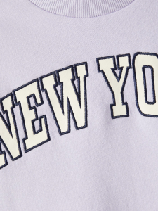 name it Mädchen Short Sweatshirt nkfOKA Purple Gr. 122/128