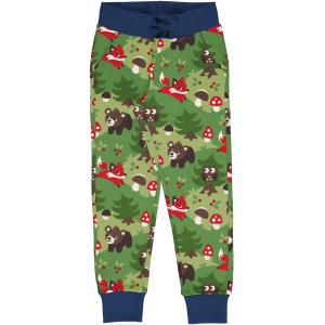 maxomorra Kinder Jogging Hose mit Waldmotiv SWEATPANT FOREST