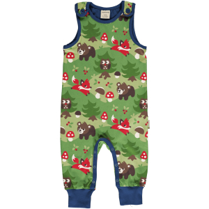 maxomorra Strampler mit Waldmotiv Playsuit FOREST