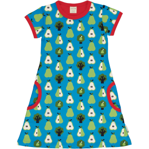 maxomorra Kurzarmkleid mit Birnen Dress PEAR