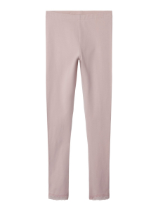 name it Leggings mit Spitzensaum nkfVISTA Violet Ice