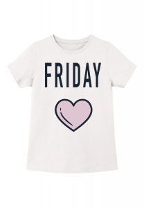 name it Mädchen T- Shirt kurzarm Wochentage Friday